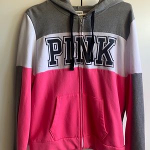 VS Pink Zip up hoodie
